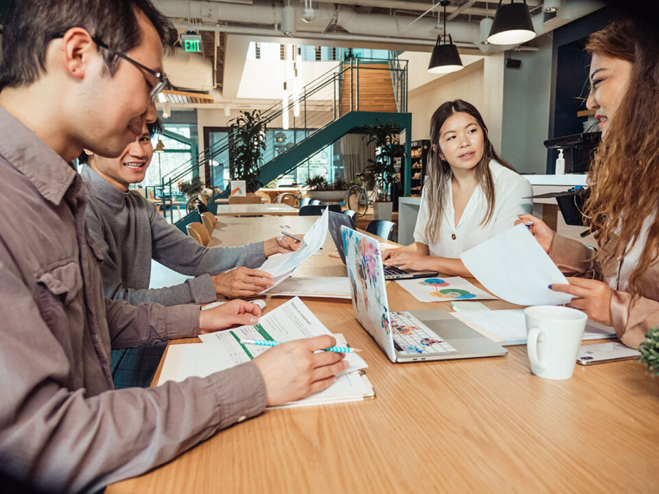 Group of People Having a Meeting in the Office